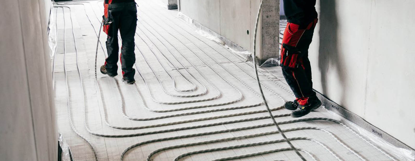 Wand- und Fußbodenheizung